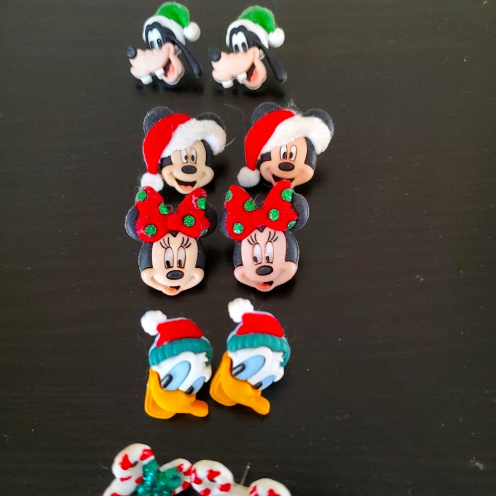 Disney Christmas Stud Earrings Bundle